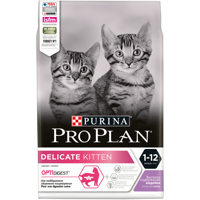 Сухой корм для котят Pro Plan Optidigest, при чувствительном пищеварении, с индейкой 3 кг